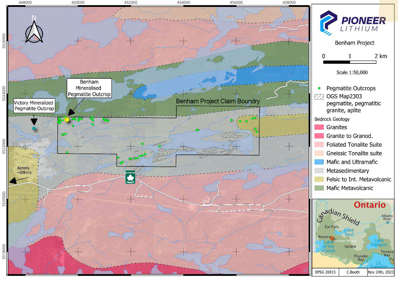 Benham Project – Pioneer Lithium